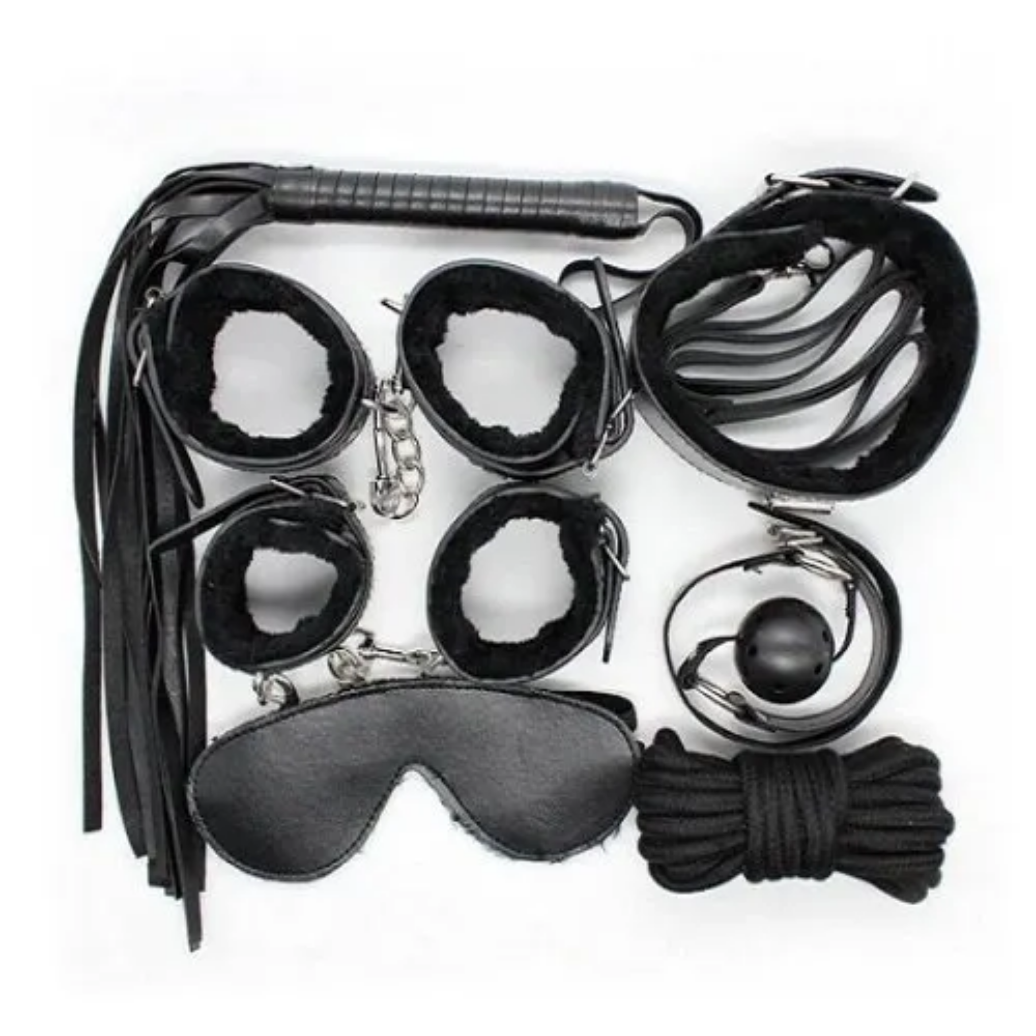 Bondage Kit 7pcs - Black